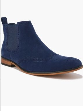 GINO VITALE Wing Tip Chelsea Boot Men's